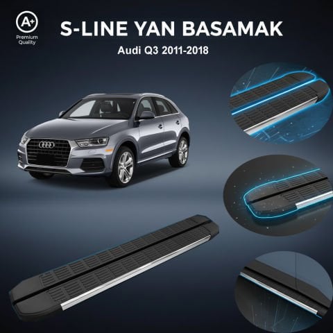 Audi Q3 S-Line Premium Krom Yan Basamak   2011-2018