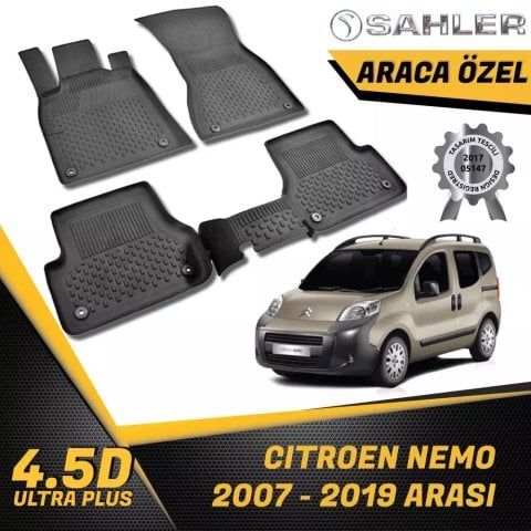 Citroen Nemo Havuzlu Paspas 4,5D Sahler