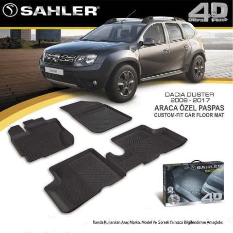 Dacia Duster Havuzlu Paspas 4,5D Sahler 2008-2017 Arası