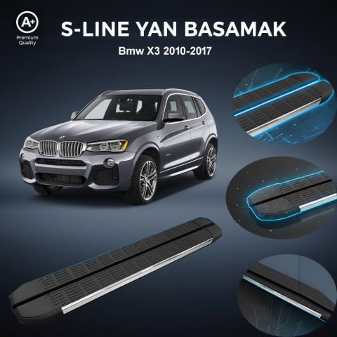 Bmw X3 S-Line Premium Krom Yan Basamak   2010-2017
