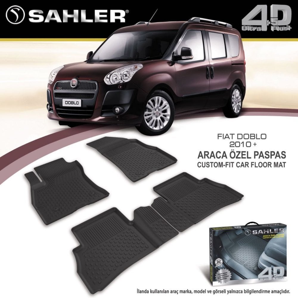 Fiat Doblo Havuzlu Paspas 4,5D Sahler