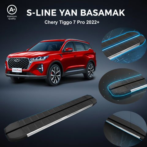 Chery Tiggo 7 Pro S-Line Premium Krom Yan Basamak   2022 Sonrası