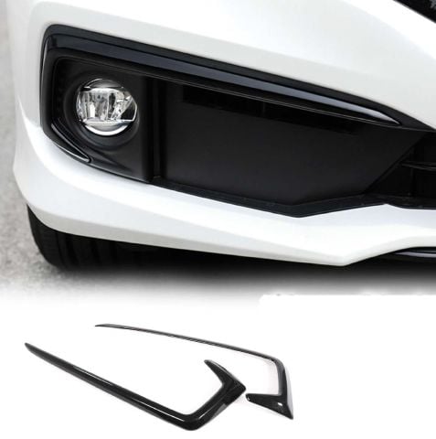 Honda Civic Fc5 Sis Farı Üst Kaşı Çıtası Kaplaması Siyah 2019-