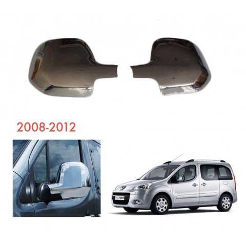 Peugeot Partner Tepee Ayna Kapağı Kromu Nikelajı 2008-2012