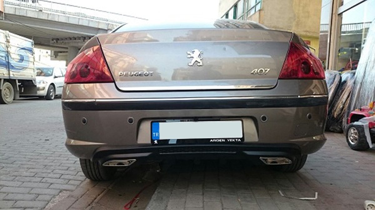 Peugeot 407 Difüzör Arka Tampon Çift Egzoz Çıkışlı