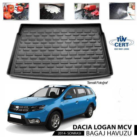Dacia Logan Mcv Bagaj Havuzu Paspası 2013 Sonrası