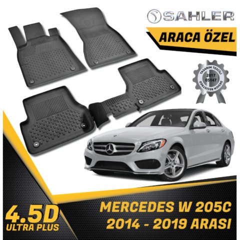 Mercedes W205 Havuzlu Paspas 4,5D Sahler