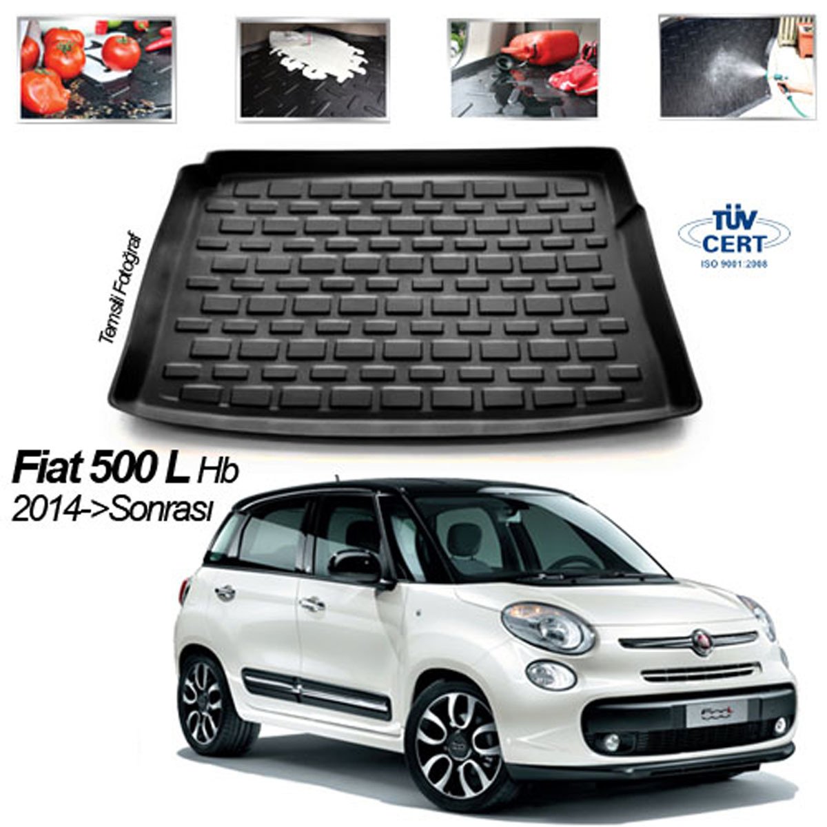 Fiat 500L Bagaj Havuzu Paspası