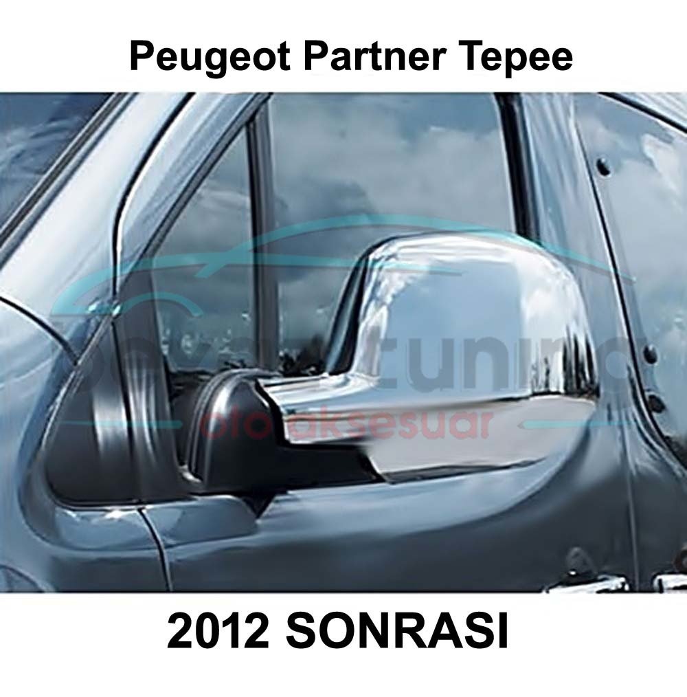 Peugeot Partner Tepee Ayna Kapağı Kromu Nikelajı 2012-