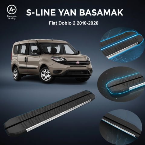 Fiat Doblo S-Line Premium Krom Yan Basamak  2010-2020