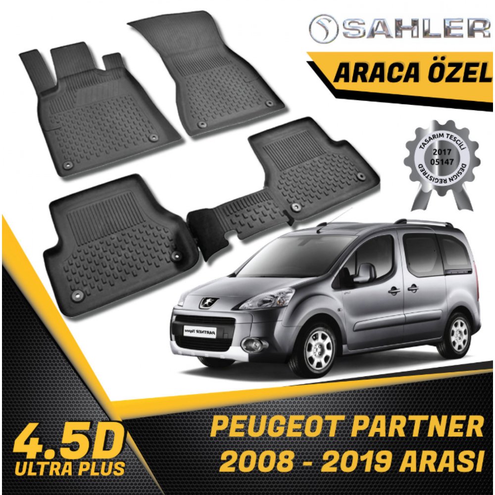 Peugeot Partner Havuzlu Paspas 4,5D Sahler 2008-2019