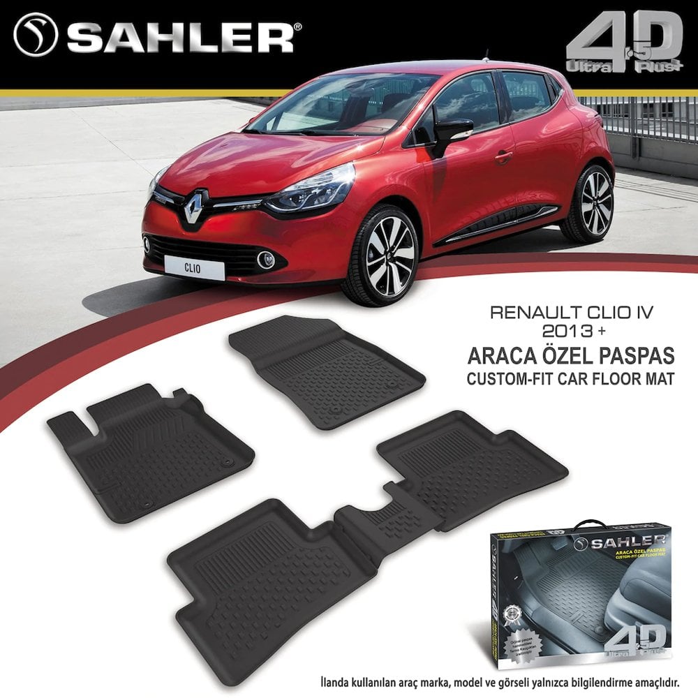 Renault Clio 4 Havuzlu Paspas 4,5D Sahler 2013-2019 Arası