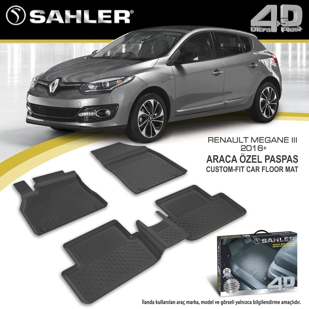 Renault Megane 3 Havuzlu Paspas 4,5D Sahler