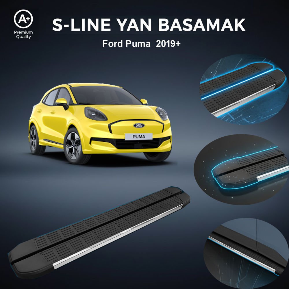 Ford Puma S-Line Premium Krom Yan Basamak  2019 Sonrası