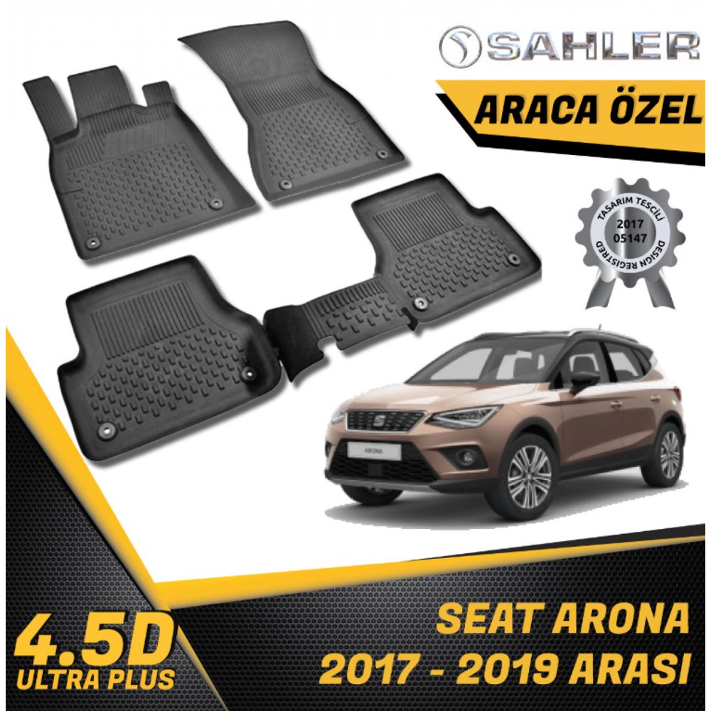 Seat Arona Havuzlu Paspas 4,5D Sahler 2017 Sonrası