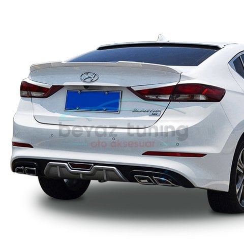 Hyundai Elantra Difüzör 2016-2017-2018 Arka Tampon Plastik Orjinal