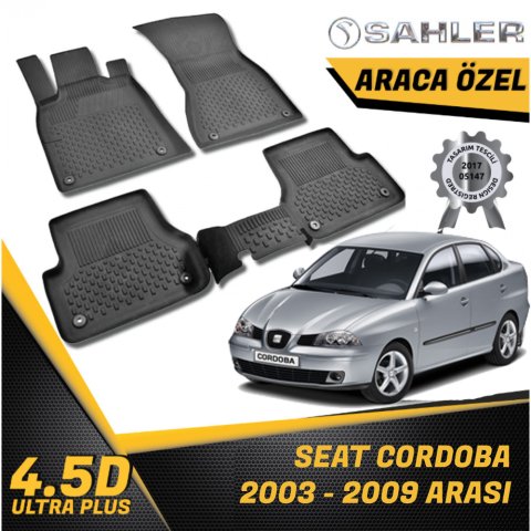 Seat Cordoba Havuzlu Paspas 4,5D Sahler 2003-2009