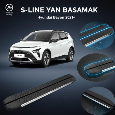Hyundai Bayon  S-Line Premium Krom Yan Basamak  2021 Sonrası
