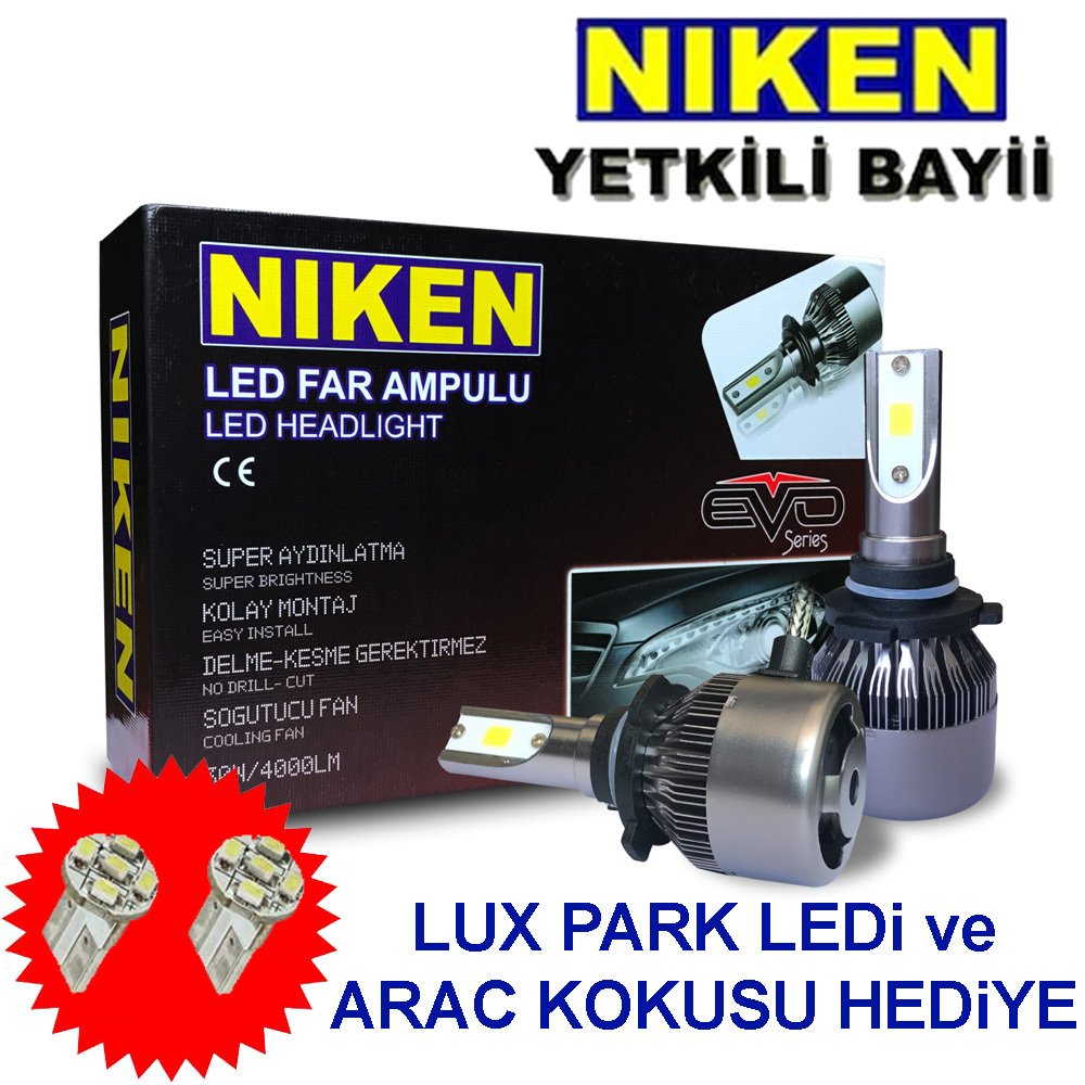 H4 Led Xenon Far Ampulü Yeni Nesil Evo Niken