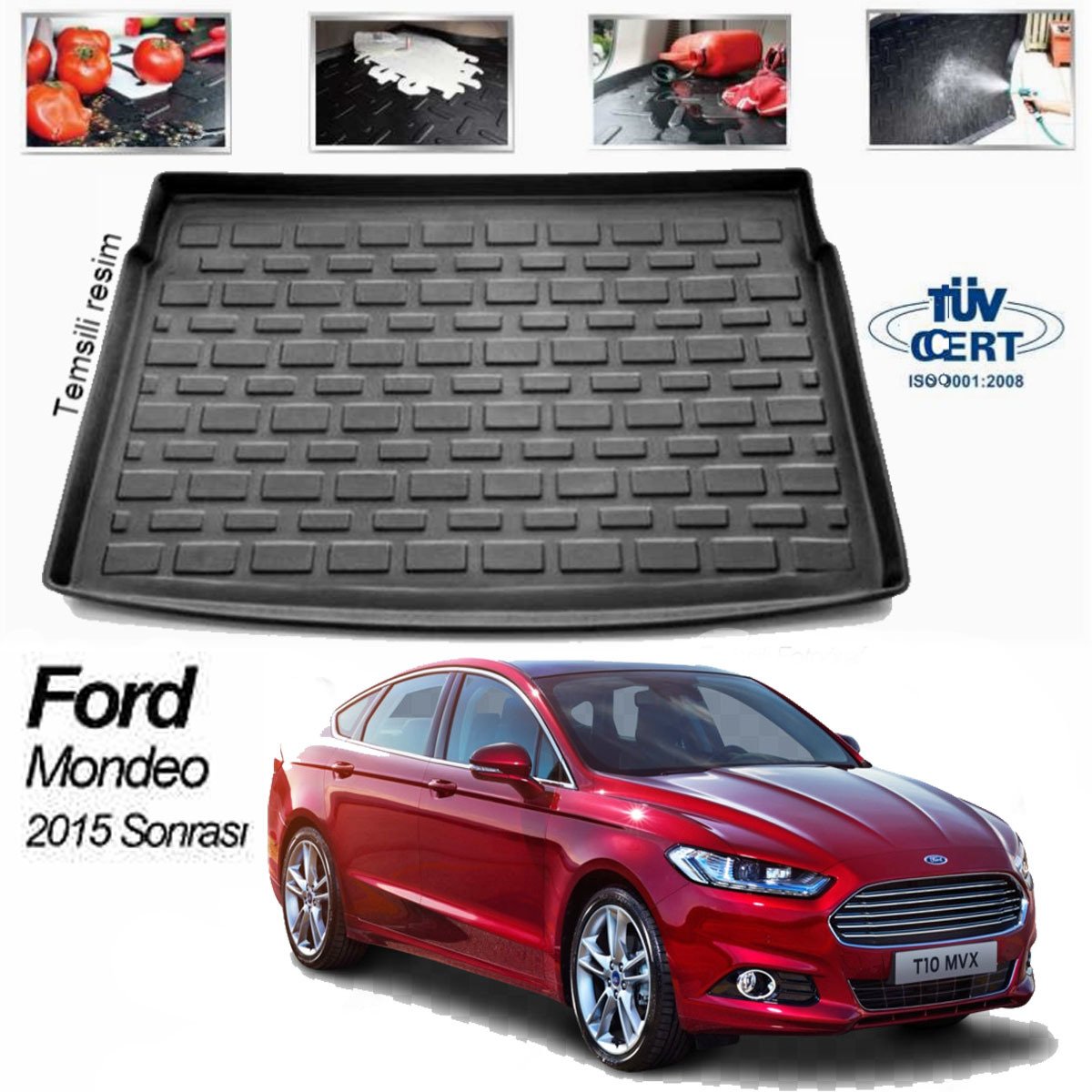 Ford Mondeo Bagaj Havuzu Paspası 2015 Sonrası