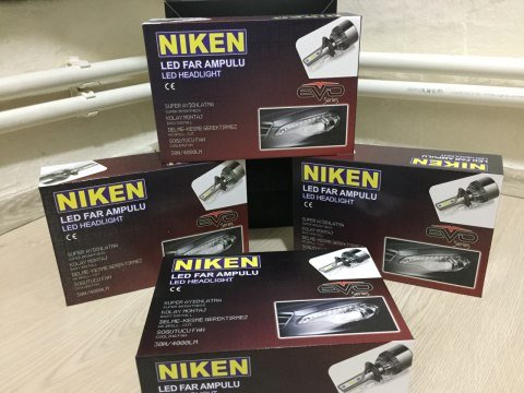 H4 Led Xenon Far Ampulü Yeni Nesil Evo Niken