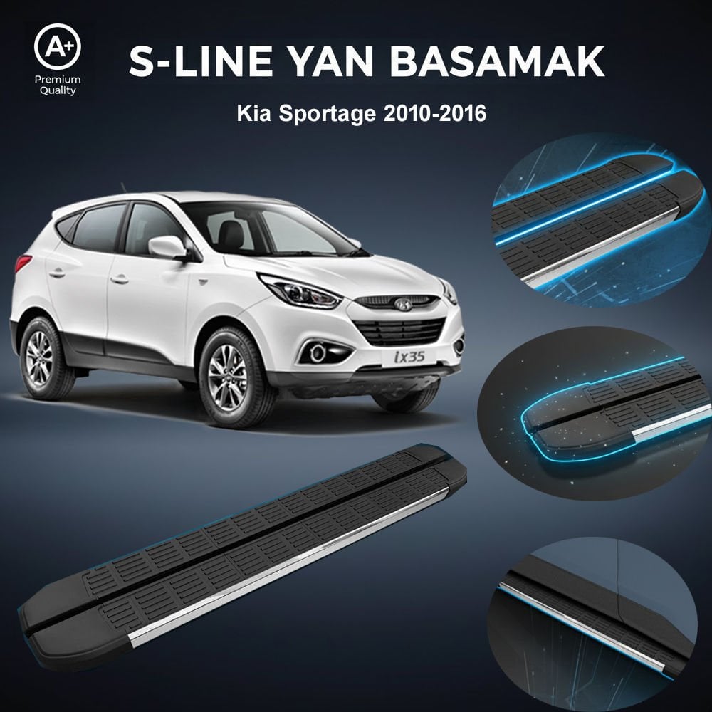 Kia Sportage S-Line Premium Krom Yan Basamak  2010-2016