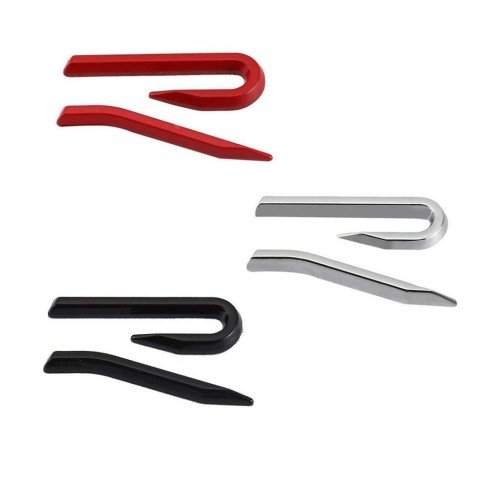 Yeni Golf 8 R Yazısı Bagaj Logo Arması Sticker Amblem Kırmızı