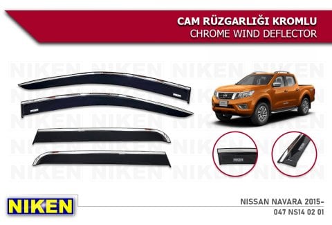 Nissan Navara Kromlu Cam Rüzgarlığı Niken 2015 Sonrası
