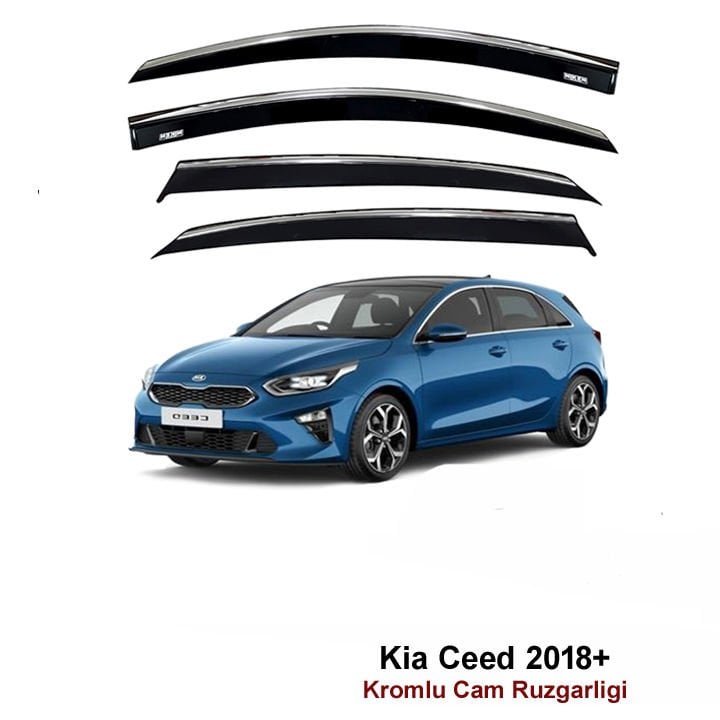 Kia Ceed Kromlu Cam Rüzgarlığı Niken 2018 Sonrası