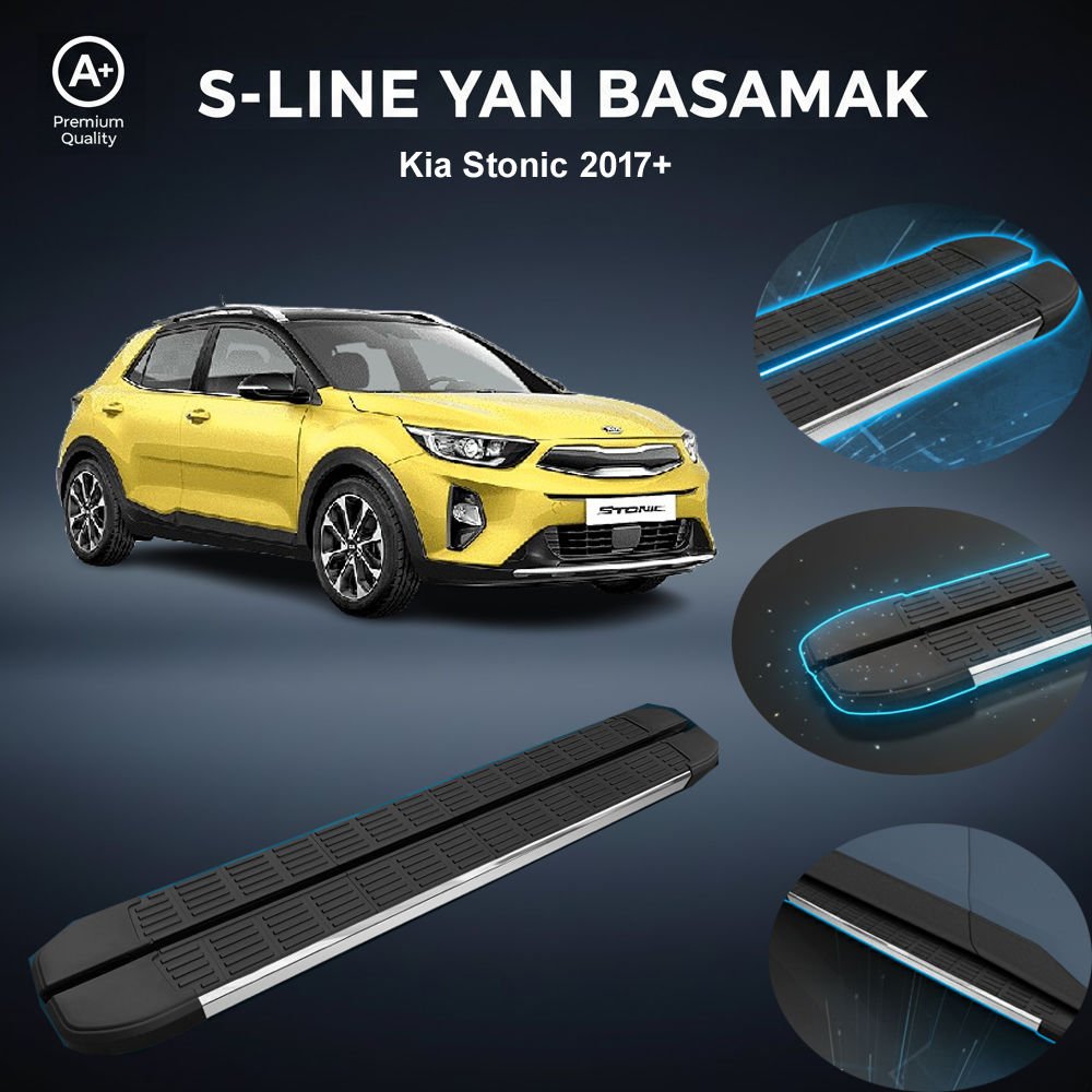Kia Stonic S-Line Premium Krom Yan Basamak  2017 Sonrası