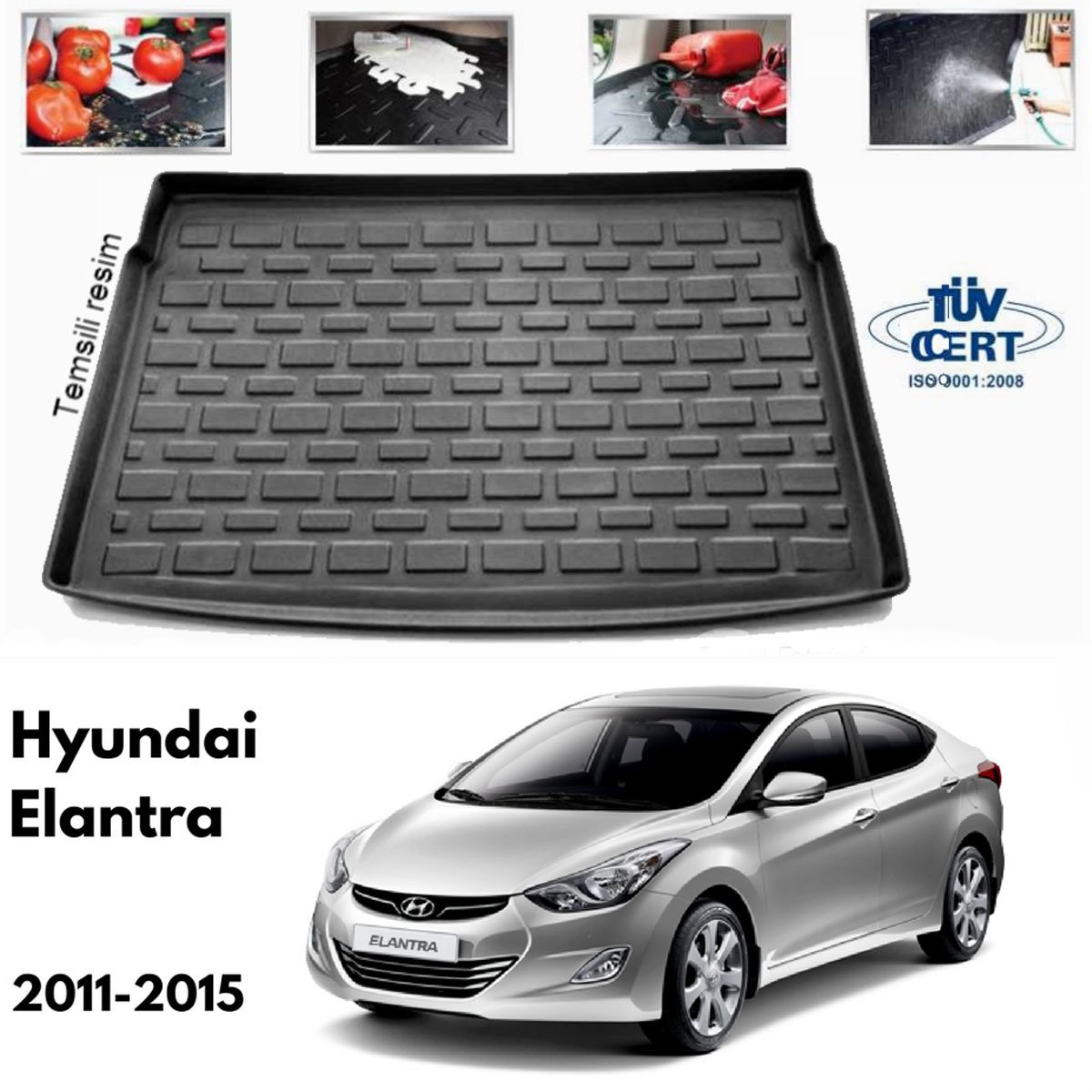 Hyundai Elantra Bagaj Havuzu Paspası 2011-2015