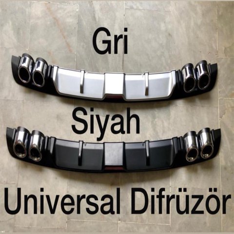 Volkswagen Golf 6 Difüzör Arka Tampon Eki 4 Egzoz Çıkışlı