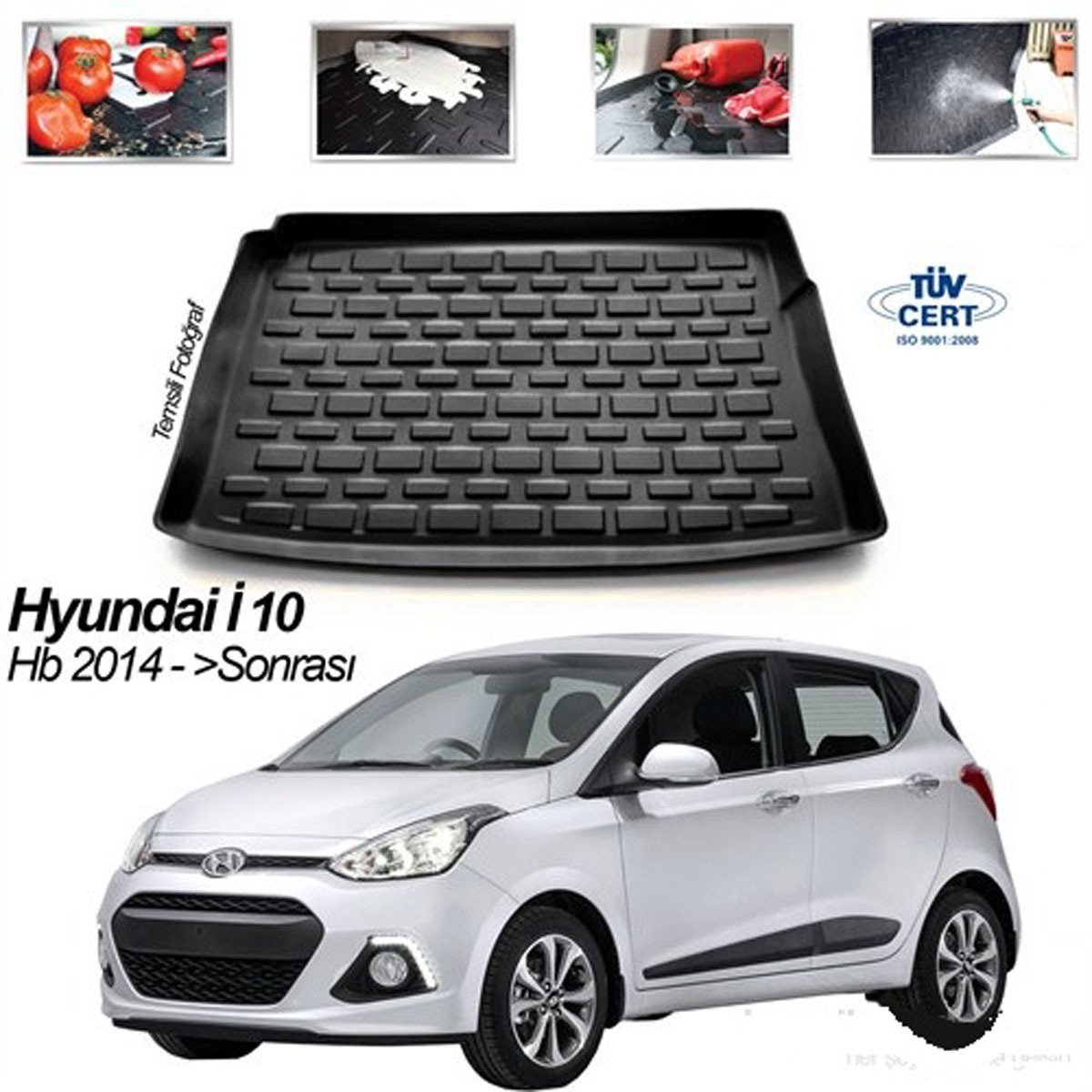 Hyundai i10 Bagaj Havuzu Paspası