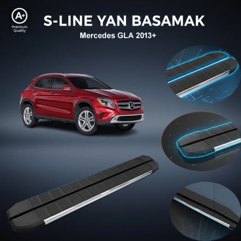 Mercedes Gla S-Line Premium Krom Yan Basamak 2013 Sonrası