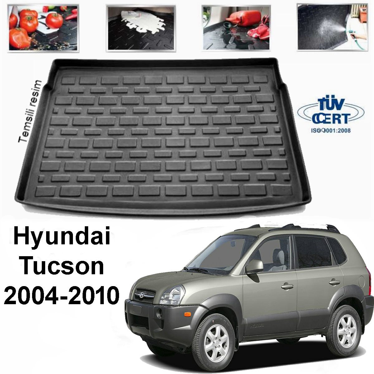 Hyundai Tucson Bagaj Havuzu Paspası 2004-2012