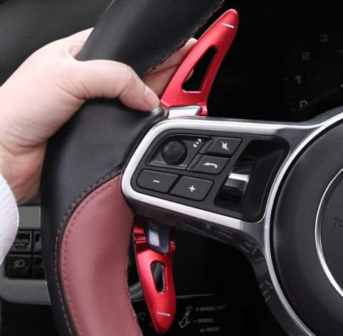 Porsche Cayenne F1 Vites Kulakçık Paddle Shift 2017 Sonrası Kırmızı