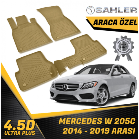 Mercedes W205 Havuzlu Paspas Bej 4,5D Sahler 2014-2019 Arası