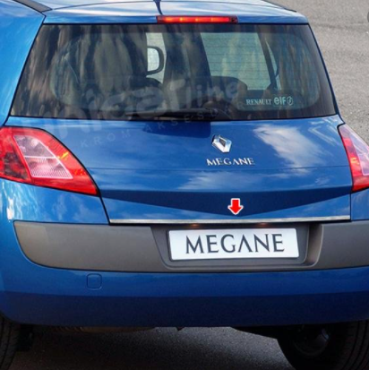 Renault Megane 2 Hb  Bagaj Alt  Kromu Nikelajı 2003-2012