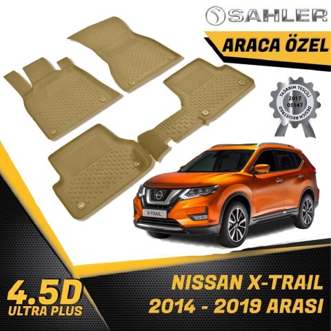 Nissan X-Trail Havuzlu Paspas Bej 4,5D Sahler 2014-2019 Arası