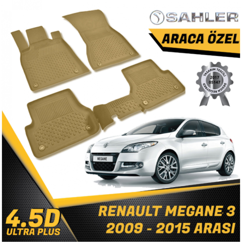 Renault Megane 3 Havuzlu Paspas Bej 4,5D Sahler 2009-2015 Arası