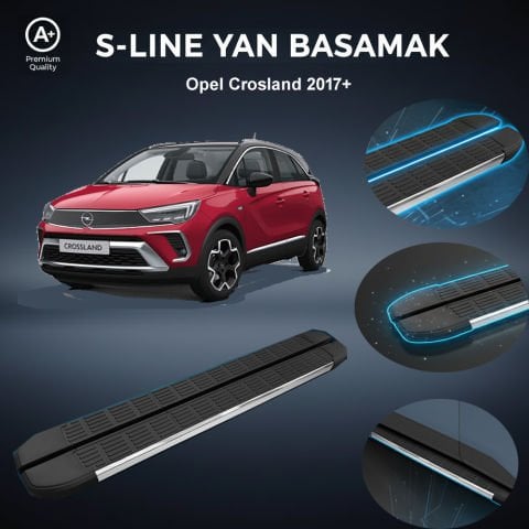 Opel Crosland S-Line Premium Krom Yan Basamak 2017 Sonrası