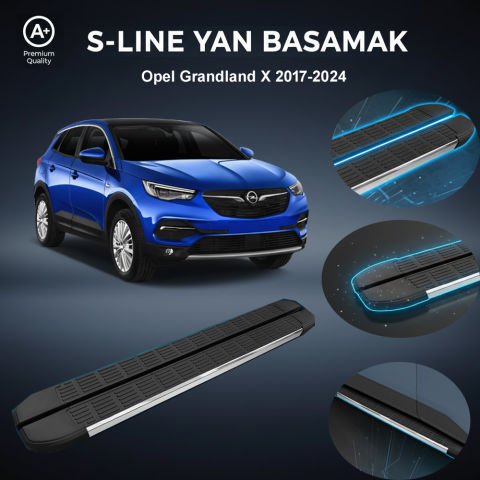 Opel Grandland X S-Line Premium Krom Yan Basamak 2017-2024