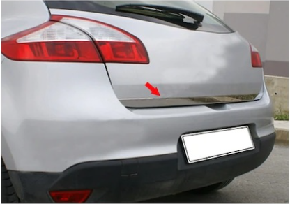 Renault Megane 3 Bagaj Alt  Kromu Nikelajı 2009-2015