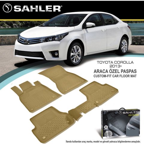 Toyota Corolla Havuzlu Paspas Bej 4,5D Sahler 2013 Sonrası