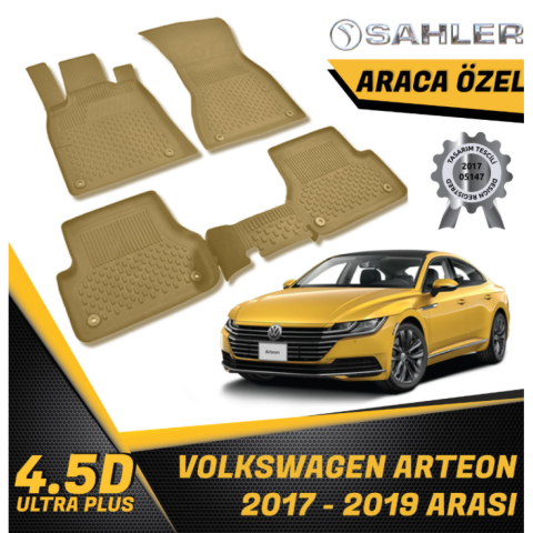 Volkswagen Arteon Havuzlu Paspas Bej 4,5D Sahler 2017-2019 Arası