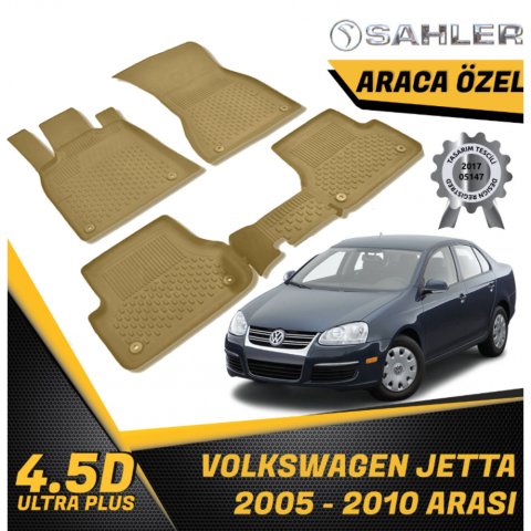 Volkswagen Jetta Havuzlu Paspas Bej 4,5D Sahler 2005-2010 Arası
