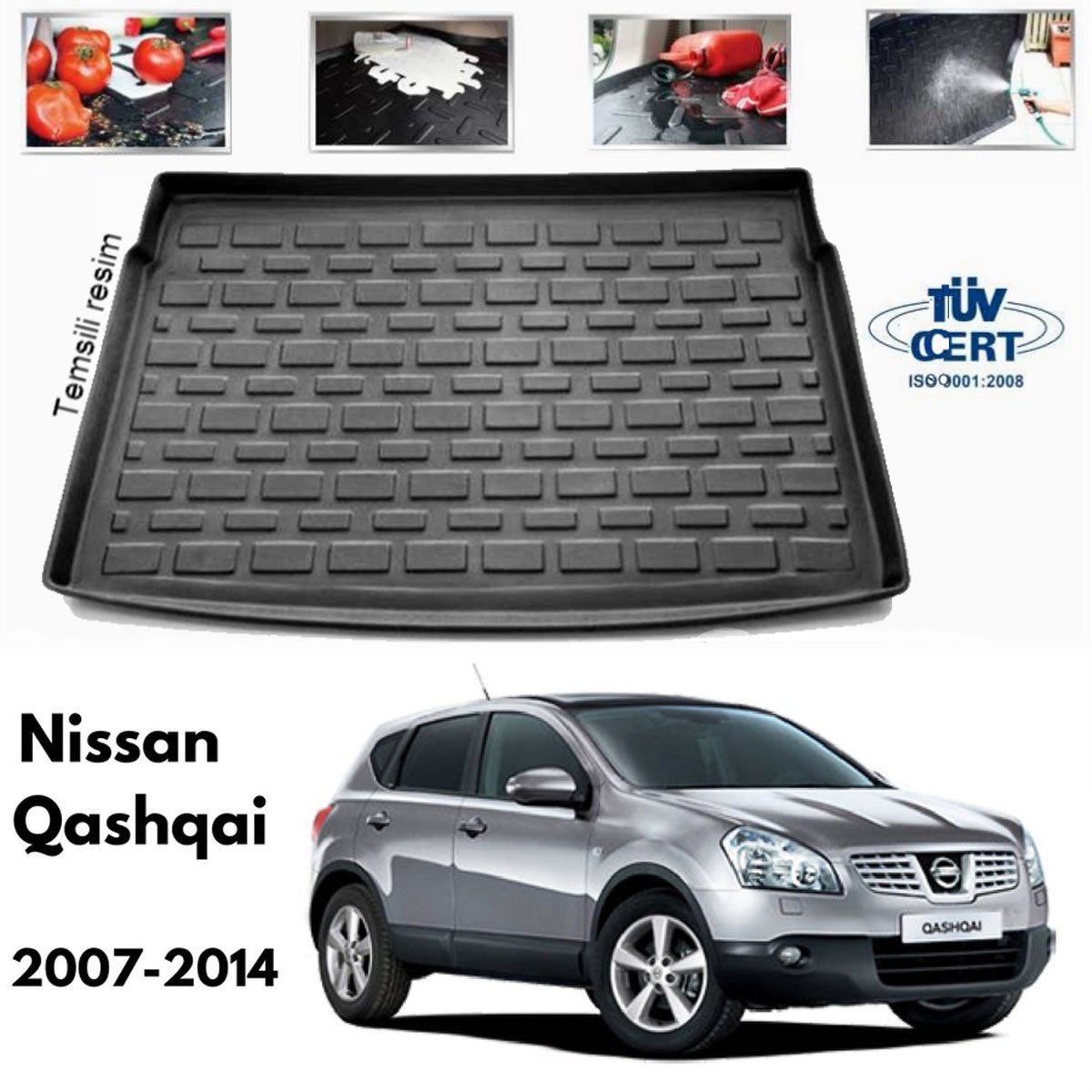 Nissan Qashqai Bagaj Havuzu Paspası 2007-2014