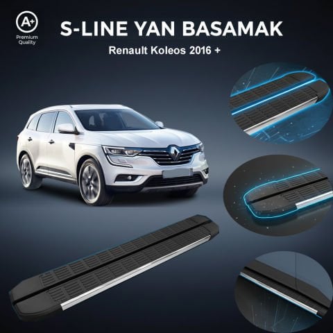 Renault Koleos S-Line Premium Krom Yan Basamak 2016 Sonrası
