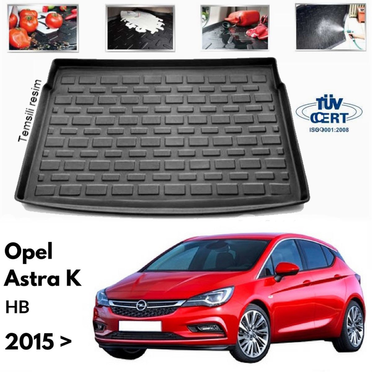 Opel Astra K Bagaj Havuzu Paspası 2016 Sonrası