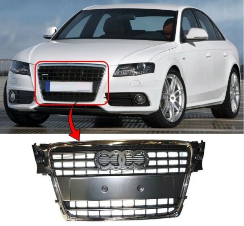 Audi A4 Ön Panjur Izgara S4 Model 2008-2011 Arası b8 Kasa